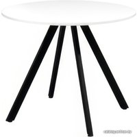 Кухонный стол Millwood Олесунн D1000 (18 мм, белый/металл черный)