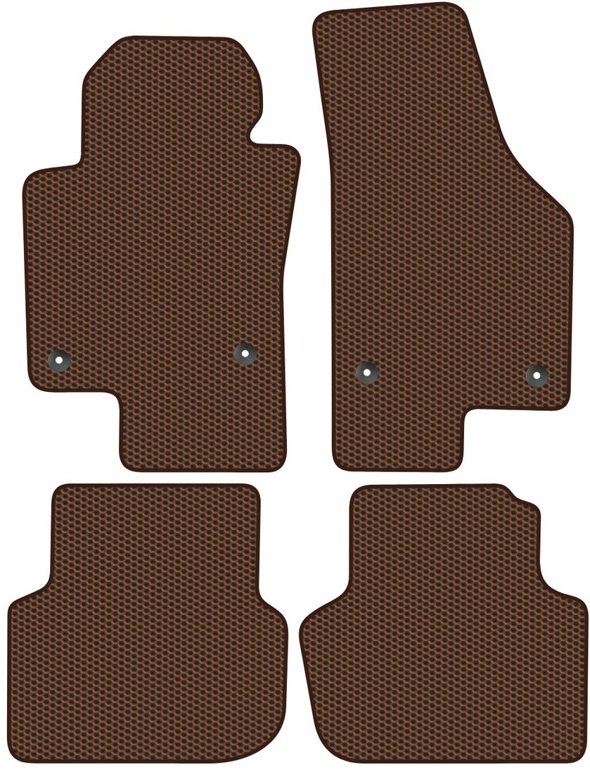 

Комплект ковриков для авто Alicosta Volkswagen Jetta VI (седан / NF) 2010 - 2019 (коричневый, сота)