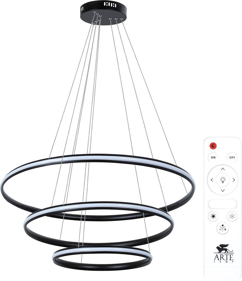 

Подвесная люстра Arte Lamp Meridiana A2198SP-3BK