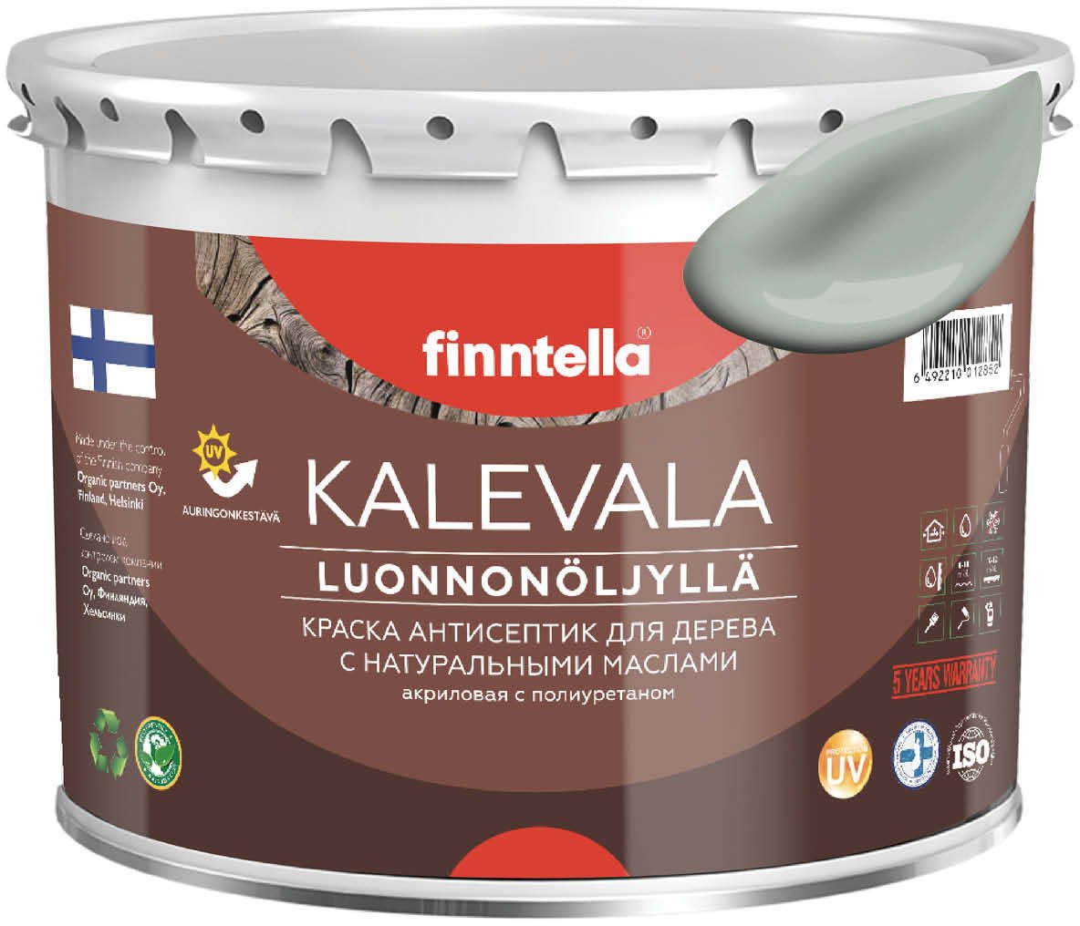 

Краска Finntella Kalevala Poly F-13-1-3-FL053 2.7 л (зеленый/серый)