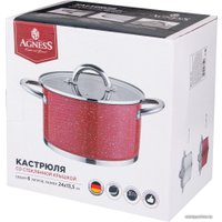 Кастрюля Agness Red Marble 937-324