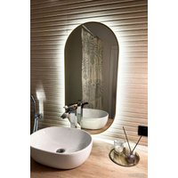 Зеркало eMZe Led с подсветкой и УФ-окантовкой 50x100 LED.UV.50.100.AUR (золото)