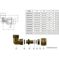 Фитинг APE Угольник 16x1/2" нар. зажимной [3753L01216]