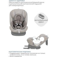 Детское автокресло Indigo Aero Isofix ST-3 (бежевый лен)