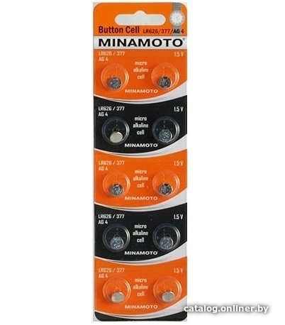 Батарейка Minamoto LR626/377/AG4 10BP