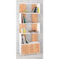 Стеллаж Тэкс Ромео-2 (белый/дуб крафт золотой)