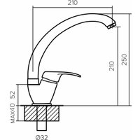 Смеситель Polygran Денеб (белый хлопок 36)