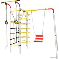 Детский спортивный комплекс Romana Космос 103.21.05 + 1.Д-26.02 (качели цепные, красный/желтый/белый)