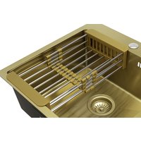 Кухонная мойка ARFEKA ECO AR мойка 600*500, коландер, дозатор GOLD