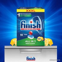 Таблетки для посудомоечной машины Finish All in 1 Deep Clean Лимон (90 шт)