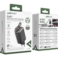 Сетевое зарядное AceFast A111 USB Type-C (черный)