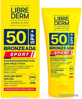 Librederm Bronzeada Sport Для лица и тела SPF50 (50 мл)