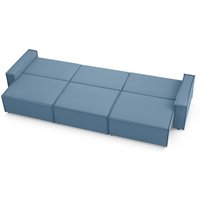 Диван Mio Tesoro Дюссельдорф 293 1.5ек-1.5ек-1.5ек (1175 Savanna Plus Blue)