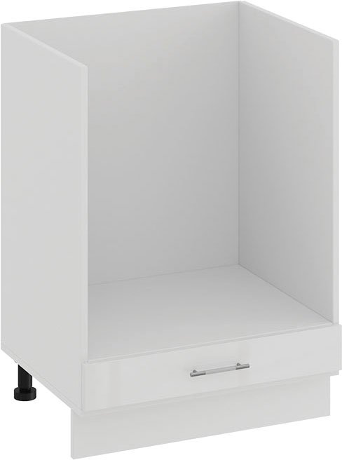 

Шкаф напольный Трия Весна 1Н6Б (белый/белый глянец)