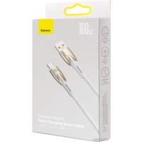 Кабель Baseus Glimmer Series Fast Charging Data Cable 100W USB Type-A - Type-C (2 м, белый)