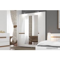 Шкаф распашной Anrex Linate 4D/TYP 23 А Белый/Сонома Трюфель