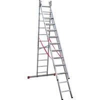 Лестница-стремянка Новая высота NV 323 трёхсекционная профессиональная 3x11 ступеней