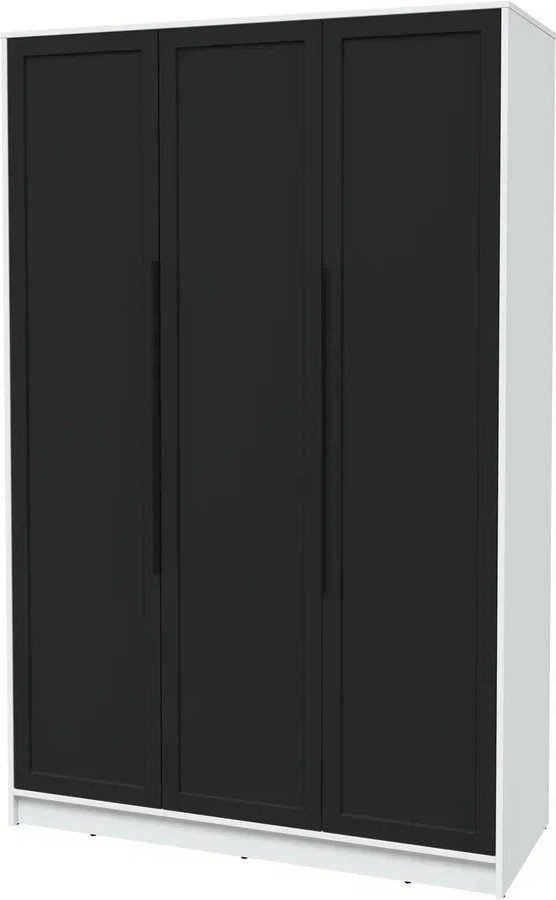 

Шкаф распашной Интерлиния Концепт Тренд КТ-Ш3 (белый платинум/черный)