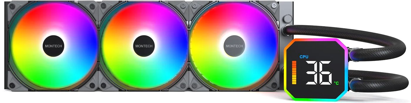 

Система жидкостного охлаждения для процессора Montech HyperFlow Digital 360 (черный)