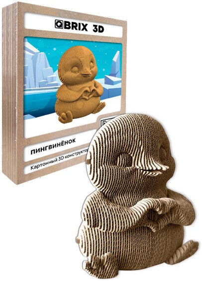 

3Д-пазл QBRIX Пингвиненок 3D 20103