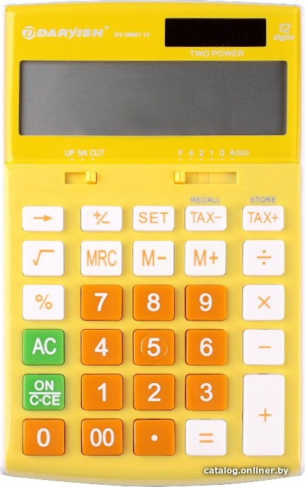 Бухгалтерский калькулятор Darvish DV-2666T-12Y (желтый)