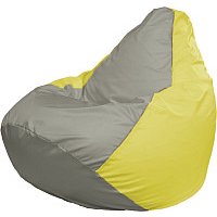 Кресло-мешок Flagman Груша Мега XXXL Г3.1-338 (серый/желтый)