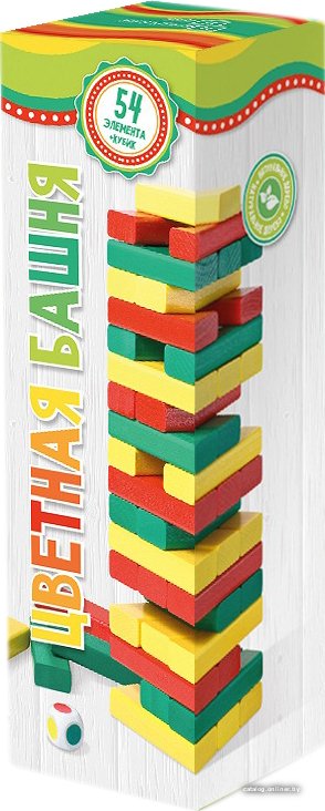 Настольная игра Нескучные игры Башня цветная