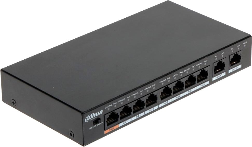 

Неуправляемый коммутатор Dahua DH-PFS3010-8GT-96
