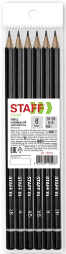 Набор простых карандашей Staff College 181254 (6 шт)