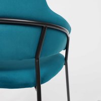 Стул с подлокотниками Алвест AV 448 (изумрудный бархат/черный)