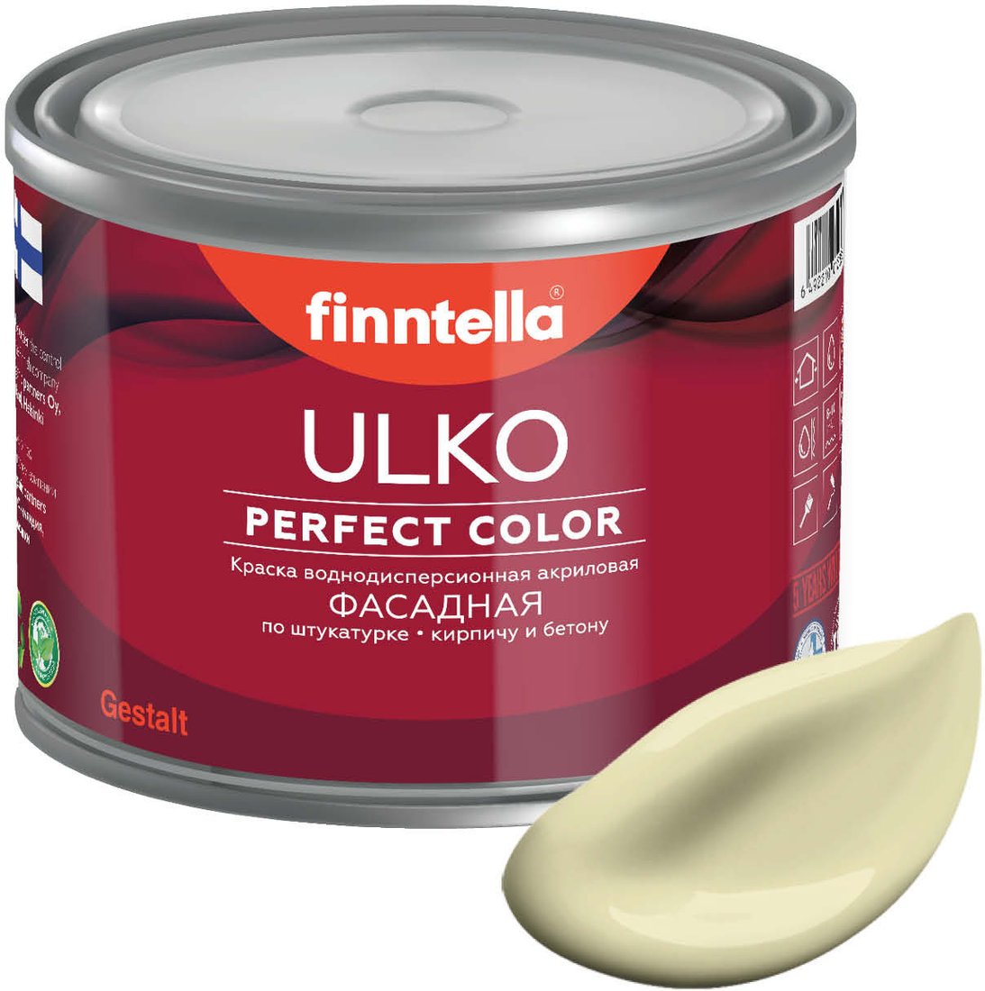 

Краска Finntella Ulko Cocktail F-05-1-3-FL119 2.7 л (жемчужный)