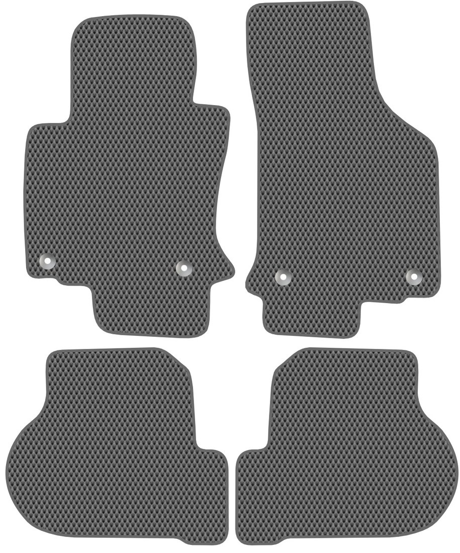 

Комплект ковриков для авто Alicosta Volkswagen Golf V, VI (хэтчбек 5 дв / Mk6, Mk5) 2003 - 2013 (серый, ромб)