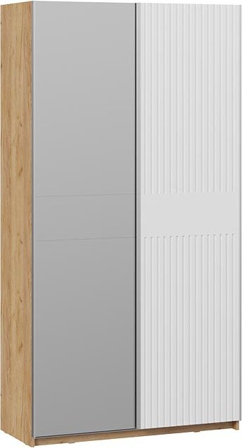 

Шкаф-купе Трия Оскар Хилтон Т2 1200 271032 (ручка серебро/дуб крафт золотой/белый матовый)