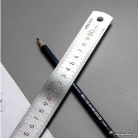 Линейка Deli Essential Metal 1003299