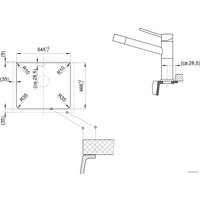 Кухонная мойка Blanco Naya 6 519639 (темная скала)