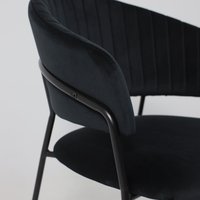 Стул с подлокотниками Алвест AV 433 (черный бархат H-75/черный)