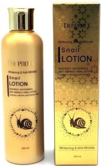 

Deoproce Лосьон для лица Whitening And Anti-Wrinkle Snail Lotion (260 мл)