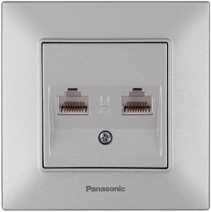 

Розетка компьютерная Panasonic Arkedia Slim WNTC04062SL-BY