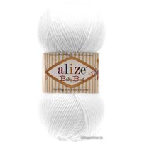 Пряжа для вязания Alize Baby best 55 (240 м, белый)