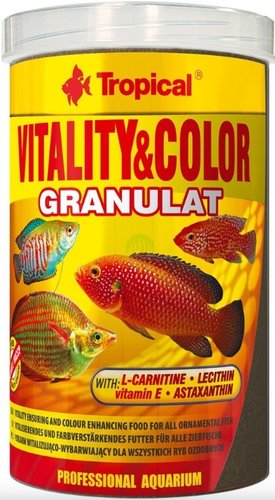 Сухой корм Tropical Vitality & Color Granulat 1 л