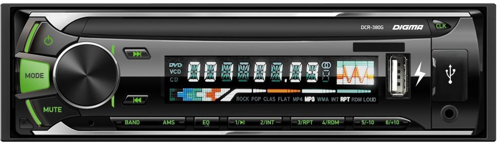 

USB-магнитола Digma DCR-380G