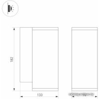 Фасадный светильник Arlight LGD-FORMA-WALL-R90-12W Warm3000 029976