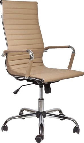 Офисное кресло AksHome Elegance Chrome Eco (бежевый)