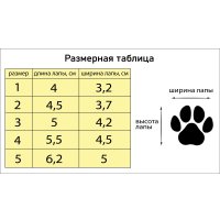Ботинки для животных Sima-Land Боец 10595036 (р.3, синий камуфляж)