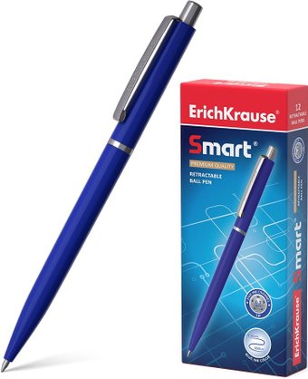 Ручка шариковая Erich Krause Smart синий 45387 (1 шт)