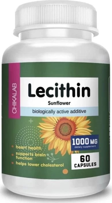 

Комплекс Chikalab Лецитин подсолнечника/Lecithin 1000 мг (60 капсул)