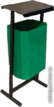 Уличная урна ТитанМетаБел ТМБ-50 без пепельницы (зеленый)