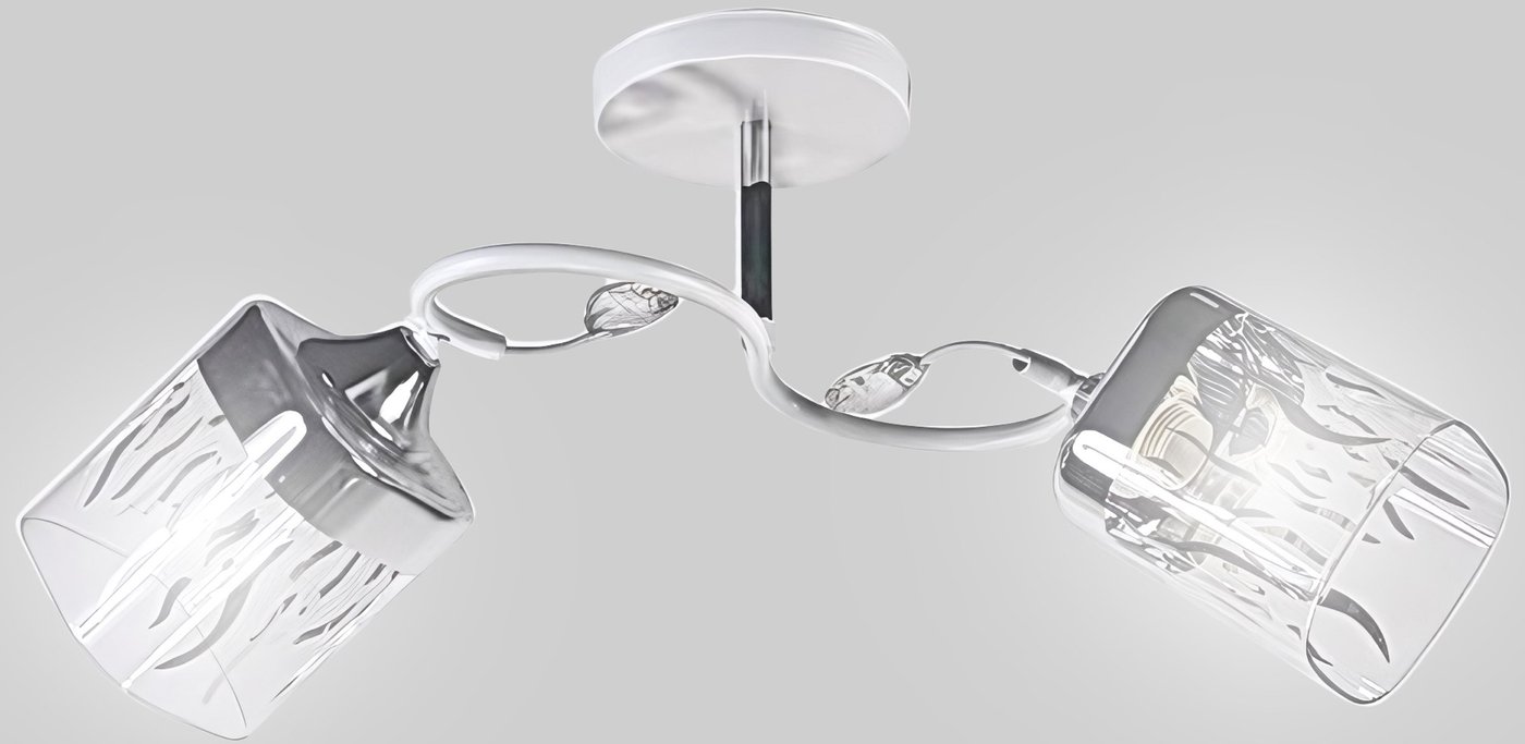 

Люстра средней высоты Aitin Pro НПБ 02-2x60-101 96440/2 (белый/хром)