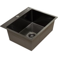 Кухонная мойка Blantek LS-5848B Nano black
