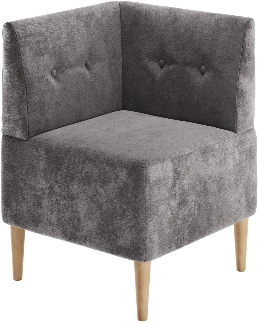 

Элемент модульного дивана Mio Tesoro Четт ткань (микровелюр/серый №23)